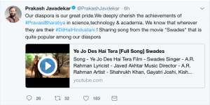 Prakash Jawadekar has proved to be incompetent